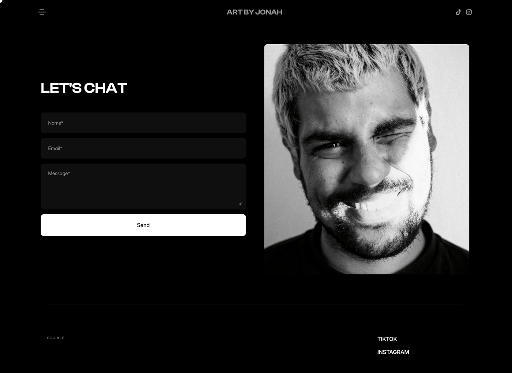 J Lorin — Contact — the artist's note, plainly